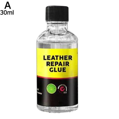 30ml Car Leather Repair Glue Auto Seat Maintenance Leather Care Liquid Rubber Leather Gel Sofa Car Leather Adhesive Glue Tool