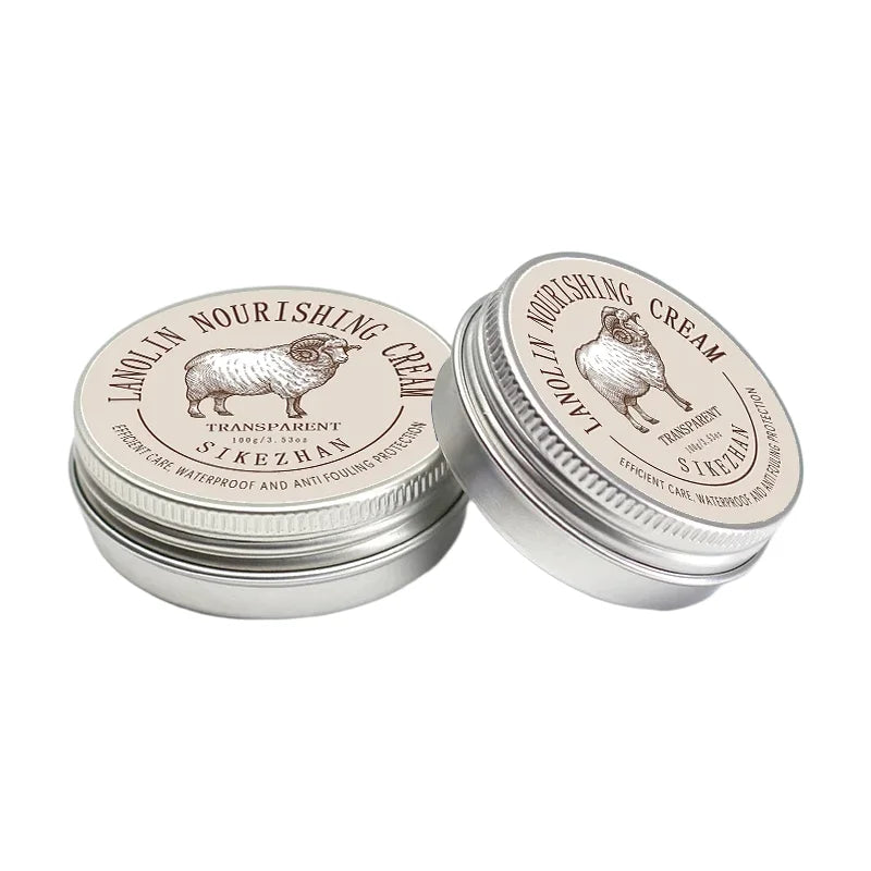 Premium Lanolin Leather Shoe Cream, Waterproofing Conditioner Balsam & Shine Care Wax Polish for Luxury Smooth Leather Boots
