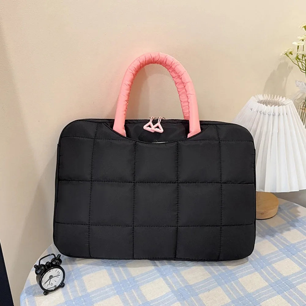Portable Shockproof Laptop Handbag Nylon Waterproof Notebook Bag Soft Case Notebook Case