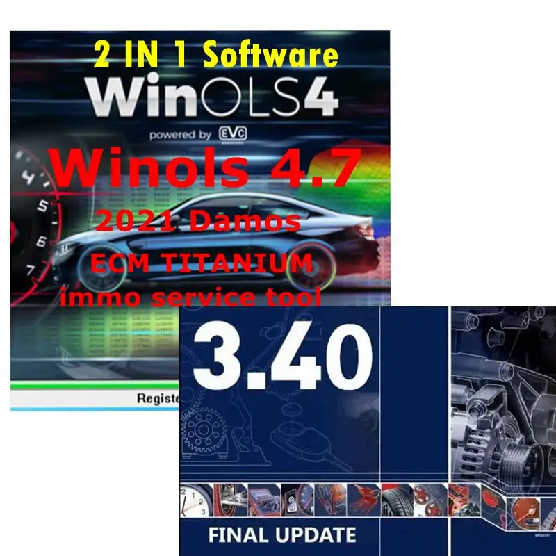 2026 New Auto Repair Software Auto Data 3.40+WinOLS 4.7 With Plugins +2021 Damos +ECM TITANIUM+ Immo Service Tool v1.2 Software
