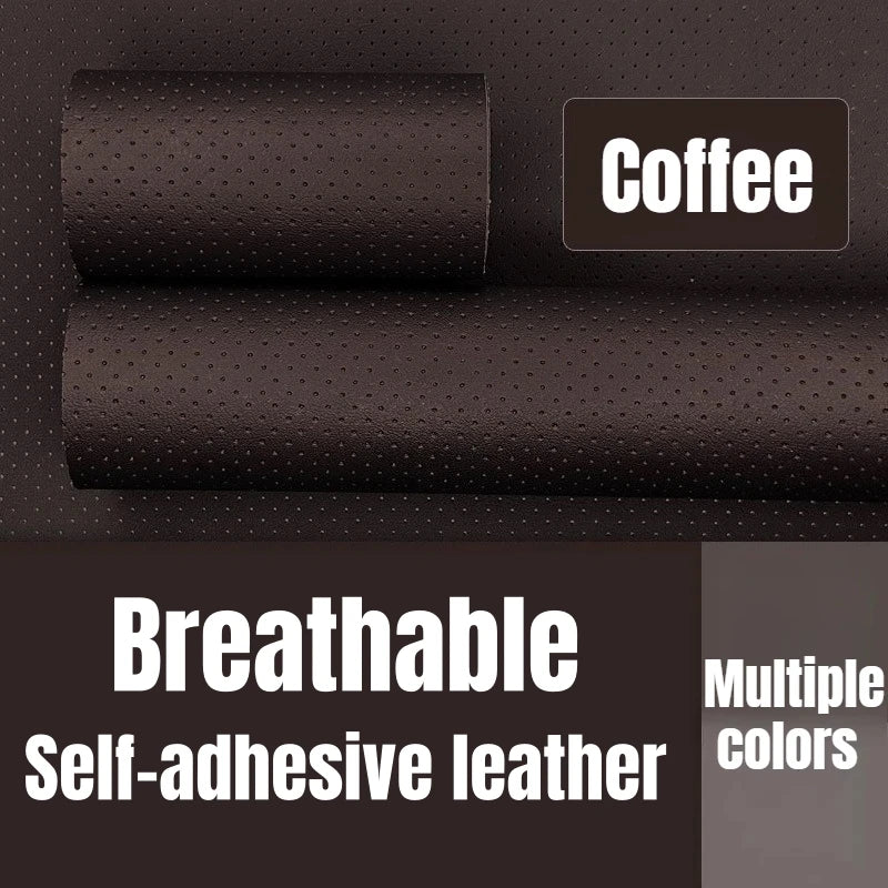 Perforated Breathable Faux Leather Self-Adhesive Leather Repair Sofa Patch Adhesive Tape Repair Car Seat Furniture Chair Repair