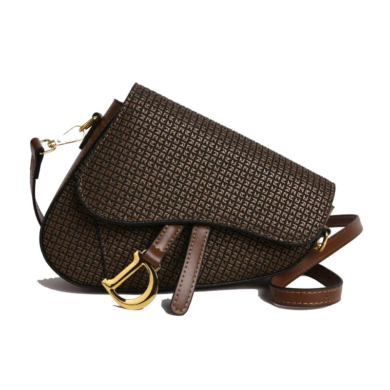 Women's Leather Luxury Crossbody Handbag Elegant Classic Designer Shoulder Tote Bag For Stylish Daily Wear