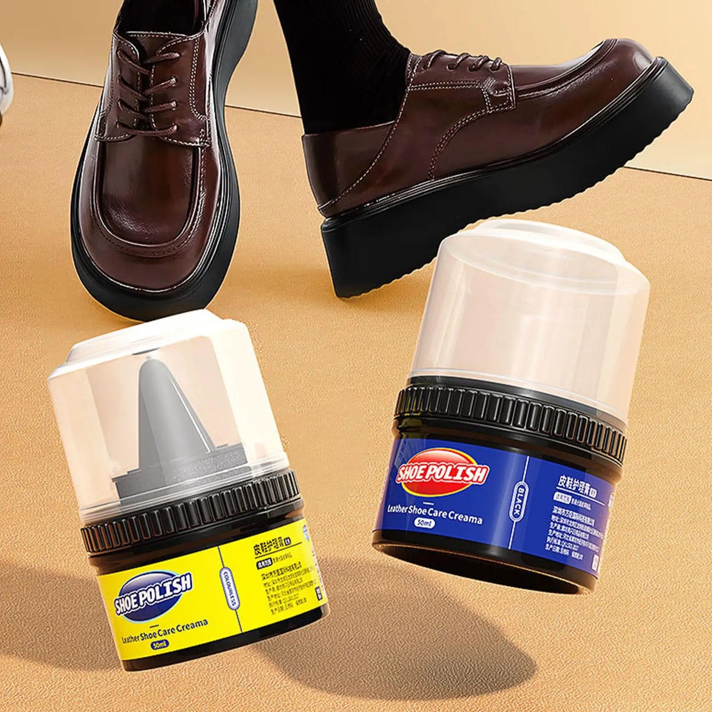 50ml Leather cream leather care agent universal shoe care cream colorless shoe wax car leather  Conditioner Interior Cleaner