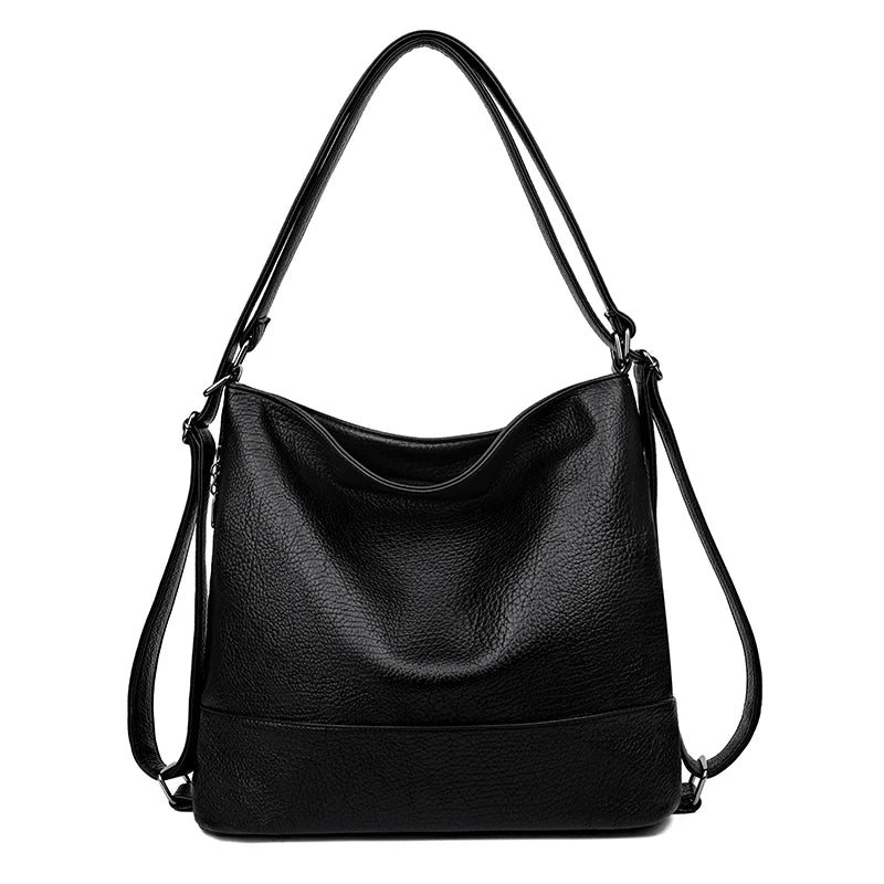 Top Quality Leather Backpack Women Bagpack Female Large Capacityf or Commute Travel School Backpack Shoulder Bags for Women Sac