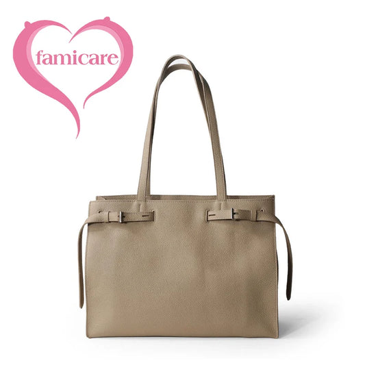 Women Totes Laptop Bag 2025 New Luxury Genuine Leather Commuter Handbag Female Large Capacity Minimalist Computer Shoulder Bag