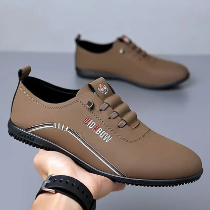 Leather Shoes for Men Fashion Soft Sole Men Loafers Comfortable Lightweight Walking Shoes Men Flats Moccasins Zapatillas Hombre