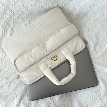 Travel Bag 15.6inch Portable Laptop Bags with Handle Lightweight Laptop Case Dual Zipper Cartoon Notebook Sleeve Women's Bag