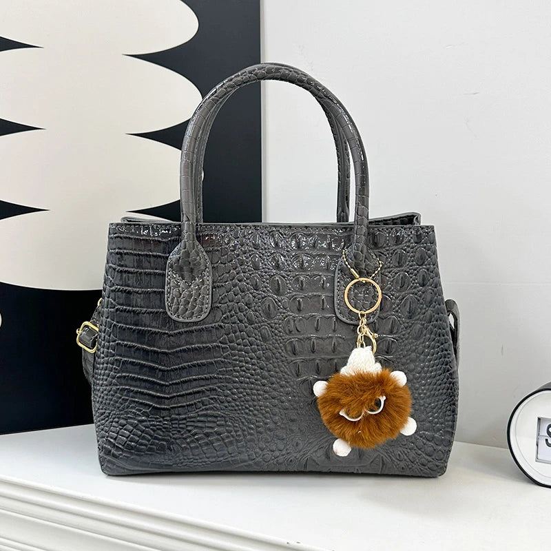 Ladies Quality Leather Shoulder Bags for Women 2026 Luxury Designer Handbags Classic Female Commute Fashion Large Capacity Tote