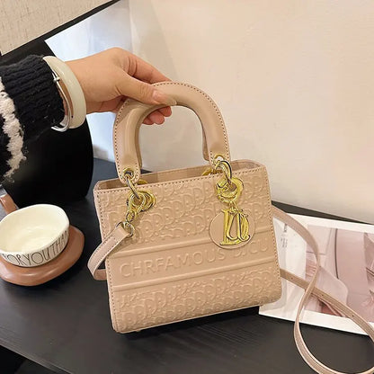 High-end Leather Ladies Hand Bags Popular Classic Elegant Classic Designer Paris Casual Simple Vintage Trendy Design Diaper Bag