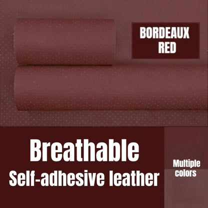 Self-Adhesive Faux Leather Repair Patch Perforated Breathable Material for Sofa,Car Seat,Furniture Interior Repairs Leather Tape