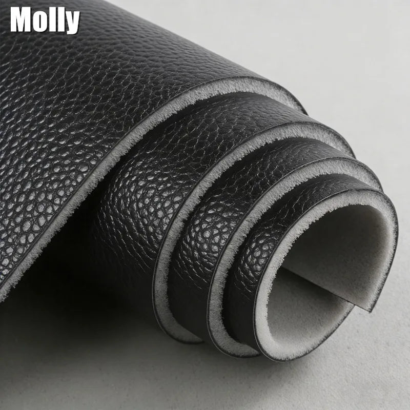 Faux Leather Fabric Sponge Quilted Car Interior Material PU Leather Fabric with Foam Packing for Car Seat Cover Sofa Cushion DIY