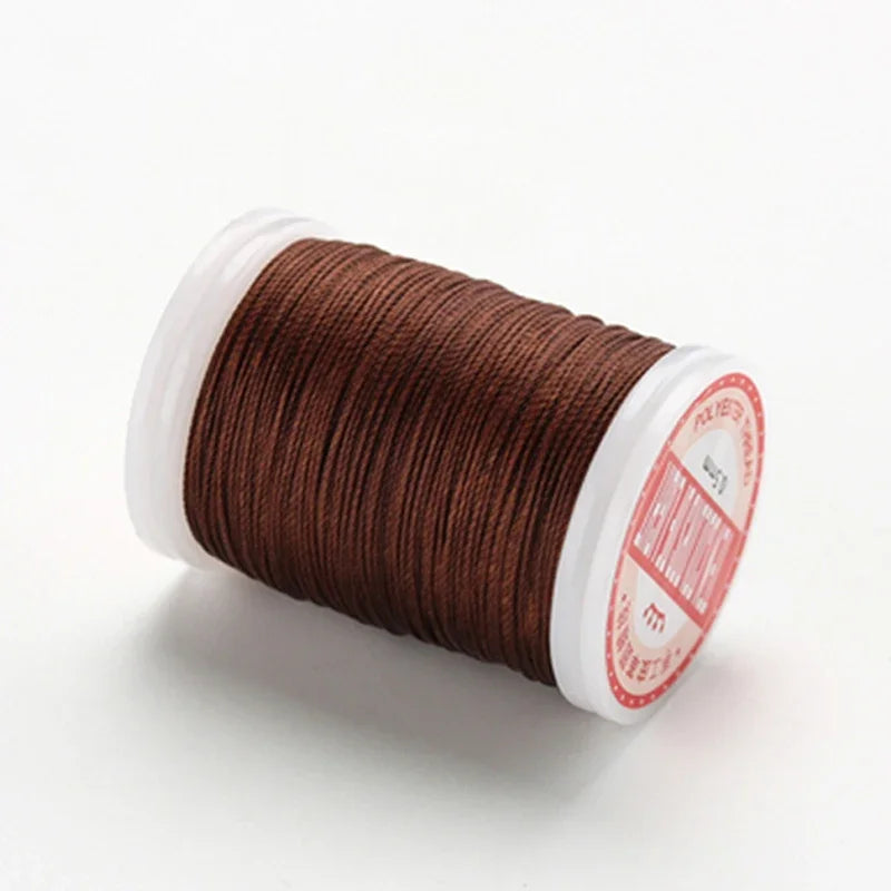Waxed Thread For Leather DIY Accessories Leather Craft Sewing Thread Round Waxed Thread Polyester Cord Wax Coated Strings