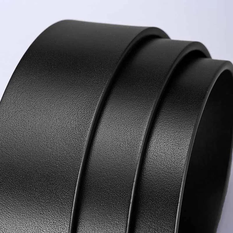120 130 140cm Synthetic Leather Men's Belt Fashion Alloy Pin Buckle Adult Luxury Brand Jeans Business Waist Male Strap Brand
