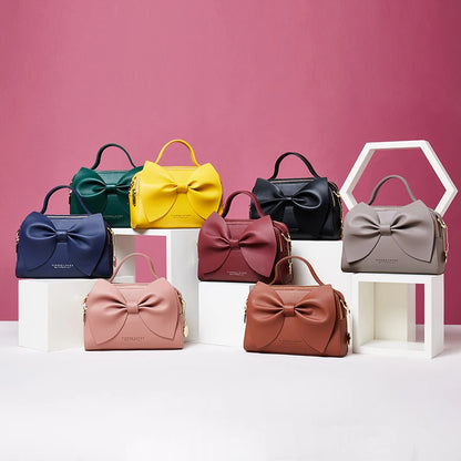 Elegant Women PU Leather Handbags Female Shoulder Crossbody Bags for Women Handbags High Quality Ladies Messenger Hand Bags Bow