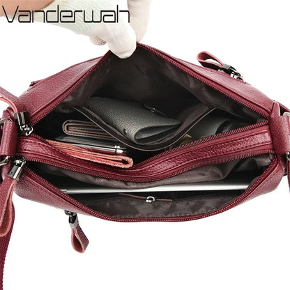 High Quality Leather Handbags Women Bags Luxury Brand Designer Shoulder Crossbody Hand Bags for Women 2026 Purses and Handbags