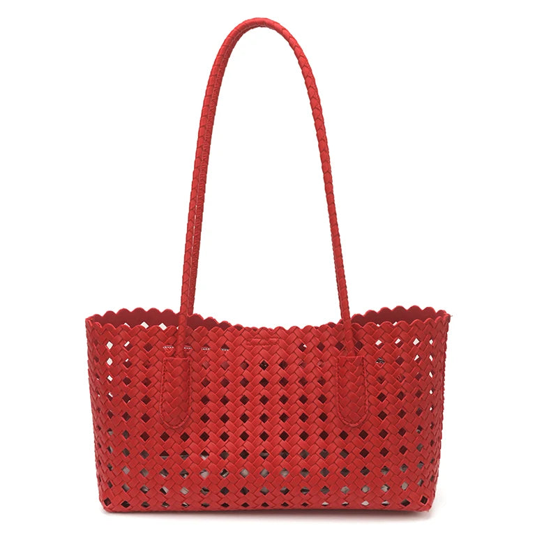 Fashion Woman Shoulder Bags for Women 2026 Brand Luxury Designer Bag Female Totes Purses Ladies Woven Shoulder Handbag Summer