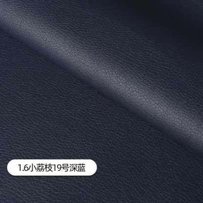 Litchi Pattern Leather Fabric Upholstery Per Meter for Car Interior Bag Chairs Diy Sewing Waterproof Wearable Soft Cloth Plain