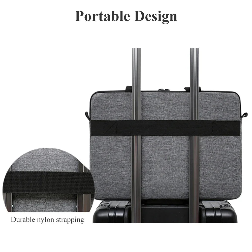 Laptop Bags Carrying Case for 13-15 inch Laptop and Tablet Shoulder Strap Durable Water-Repellent Fabric Business Casual School