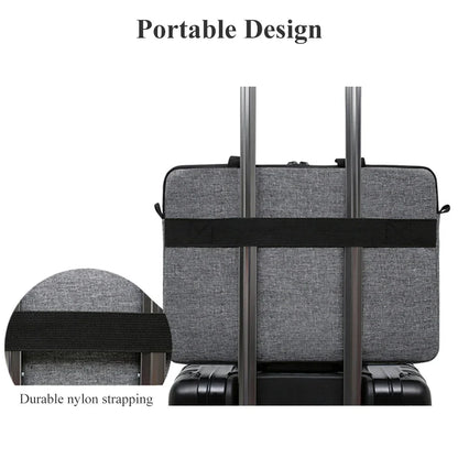 Laptop Bags Carrying Case for 13-15 inch Laptop and Tablet Shoulder Strap Durable Water-Repellent Fabric Business Casual School
