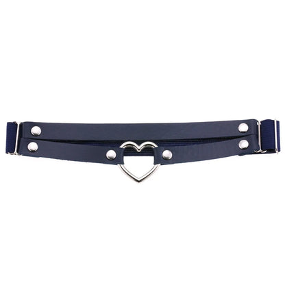 Heart Leg Garter Elastic Belt Rock Leather Leg Harness  For Women Girls Black Thigh Garter Festival Rave Accessories Adjustable