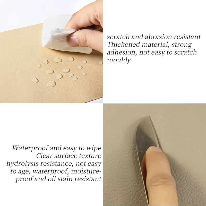 50x137cm Leather Repair Tape Waterproof Wear-Resisting PU Leather Repair Patches Fix Sticker for Sofa Car Seat Table Chair Home