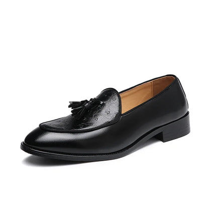Italian Leather Man Shoes Loafers Office Shoes for Men Driving Mocassin Man Comfortable Slip-on Wedding Shoes for Men