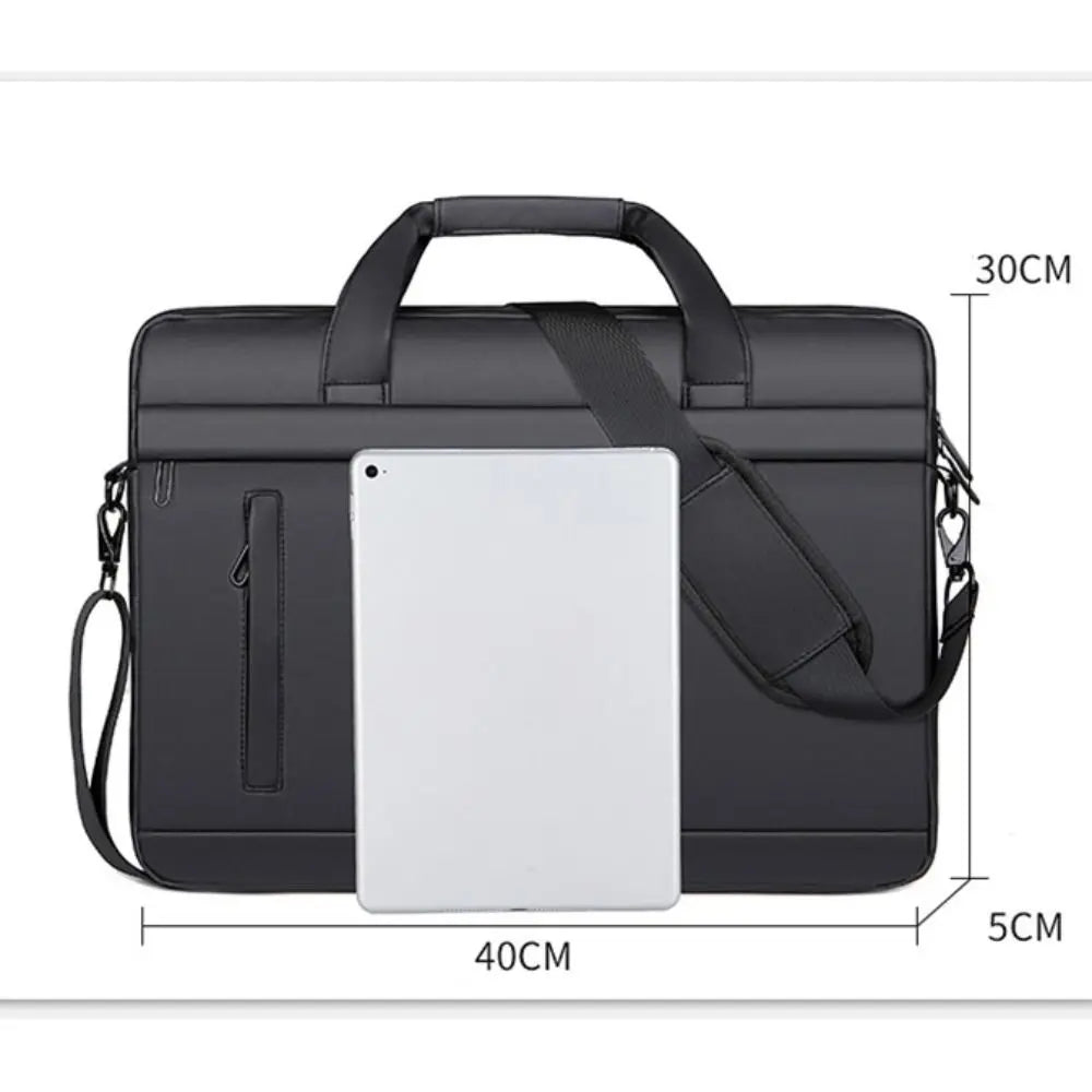 Men Briefcase Bag Business Famous Brand Leather Shoulder Messenger Bags Waterproof Office Handbag 15 inch Laptop bag