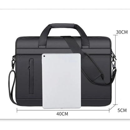 Men Briefcase Bag Business Famous Brand Leather Shoulder Messenger Bags Waterproof Office Handbag 15 inch Laptop bag