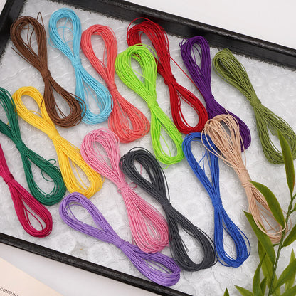 1mm Waxed Thread Polyester Waxed String for Crafts Leather Sewing Jewelry Making DIY Tools High Strength Waterproof Waxed Cord