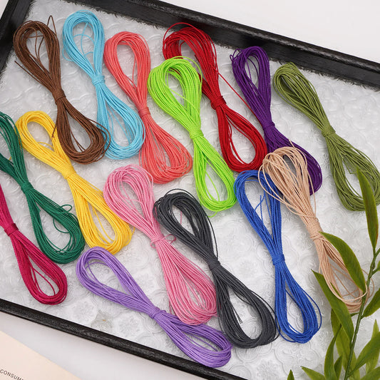 1mm Waxed Thread Polyester Waxed String for Crafts Leather Sewing Jewelry Making DIY Tools High Strength Waterproof Waxed Cord
