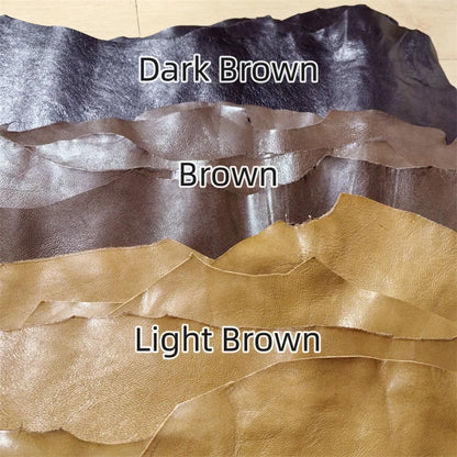 0.8/1mm Brown Oil Wax Sheepskin. First Layer Leather. Real Leather Fabric. Manual DIY For Bag Leather Repair. Whole Sheepskin
