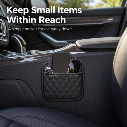 CAR ACCESSORIES MEN - 1 PIECE PU LEATHER CAR SEAT ORGANISER, MOBILE PHONE SUNGLASSES STORAGE, WATERPROOF DOCUMENT HOLDER