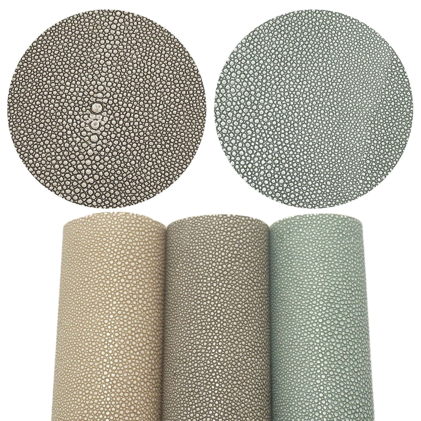 Stingray Embossed Leather Sheet 50x135cm 1mm Soft Synthetic Leather For Crafts Handbags Wallets Home Decor