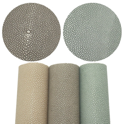 Stingray Embossed Leather Sheet 50x135cm 1mm Soft Synthetic Leather For Crafts Handbags Wallets Home Decor