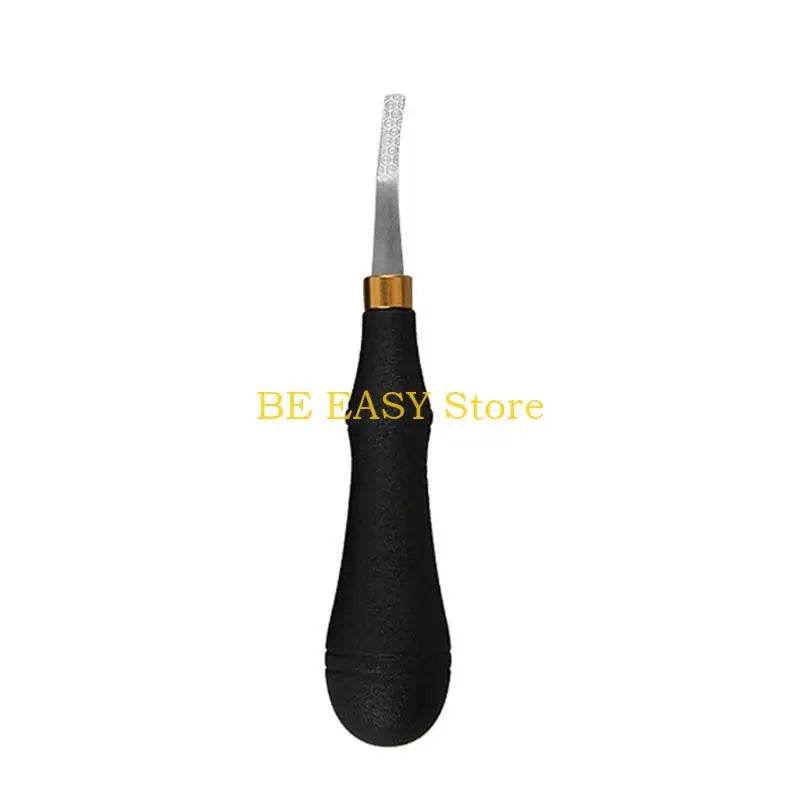 E28F Rougher Leather-Craft Hand Tool Stainless Steel Leathercraft Tools-Leather Beveler Tool for DIY Leather-Crafts