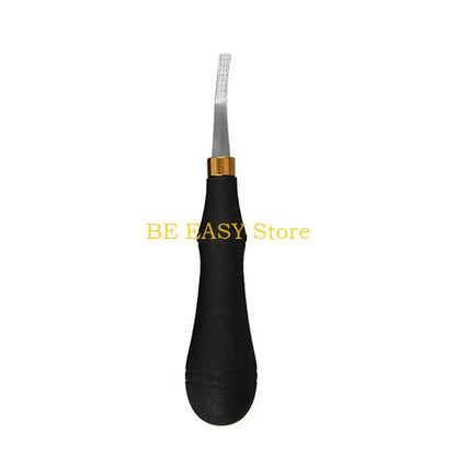 E28F Rougher Leather-Craft Hand Tool Stainless Steel Leathercraft Tools-Leather Beveler Tool for DIY Leather-Crafts