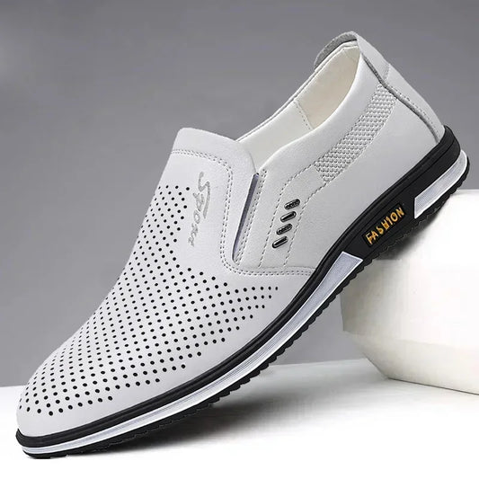 2024Leather Shoes for Men Designer Loafers High Quality Adult Moccasins Men Driving Shoes Male Footwear Men's Formal Shoes