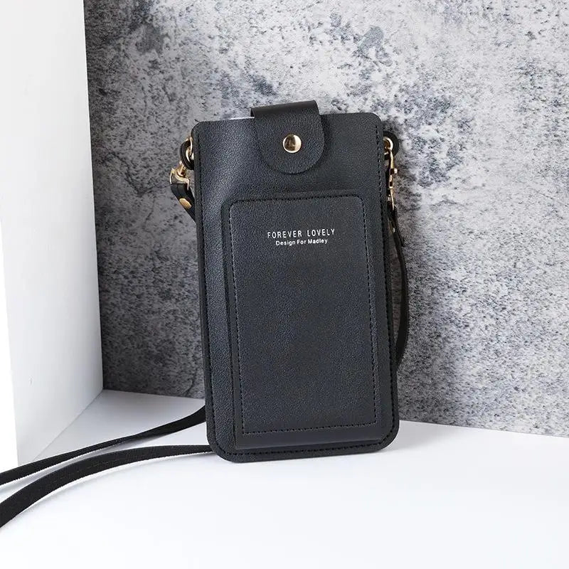 Women Bags Soft Leather Wallets Touch Screen Cell Phone Purse Crossbody Shoulder Strap Handbag For Female Cheap Women's Bags