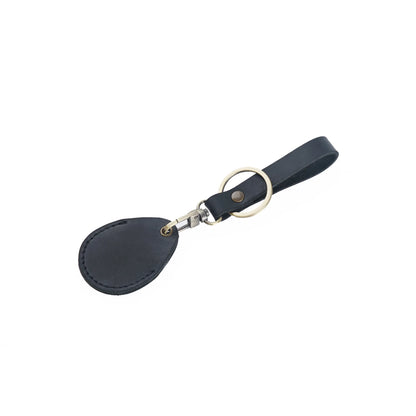 Leather Access Card Case Anti-lost Anti-fall Keychain Accessories, Leather Keychain Holder with Key Chain Ring