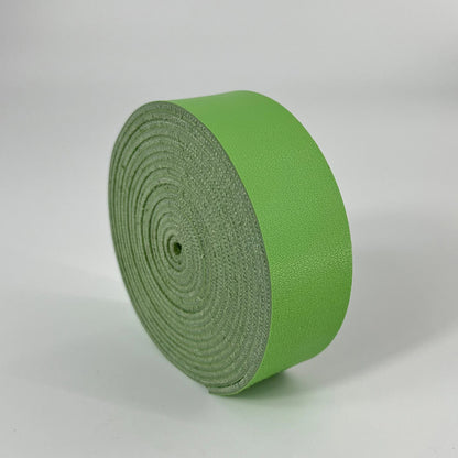 1 Roll of 2.5cm Wide Napa Texture Single Sided Synthetic Leather PU Strip 2mm Thickness for DIY Accessories Bag Strap Pet Collar