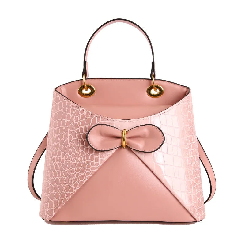 2026 New Women's Handbag Fashion High Quality Bow Women's Shoulder Bag Advanced Versatile Multi Functional Mobile Storage Bag