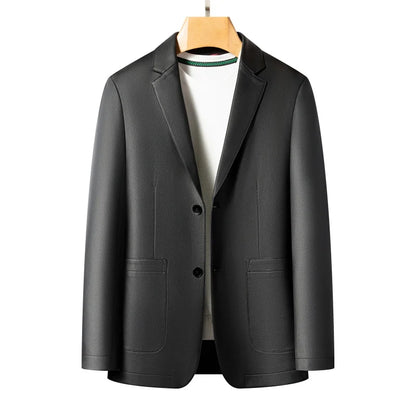 Spring and Autumn Leather Jackets, Casual Leather Suits, Men's Leather Jackets, Sheepskin Slim-Fit High-End Genuine Leather Jack