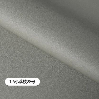 Litchi Pattern Leather Fabric Upholstery Per Meter for Car Interior Bag Chairs Diy Sewing Waterproof Wearable Soft Cloth Plain