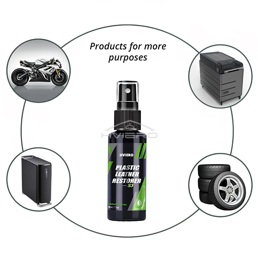 50/100/300ml Car Interior Part Liquid Leather Plastic Renovator Refreshing Restorer Foam Cleaner Spray Refurbishment Paste Auto