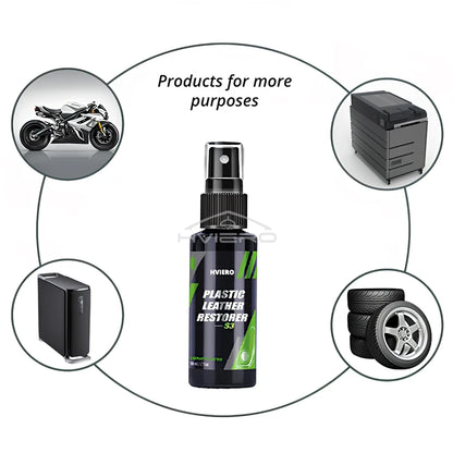 50/100/300ml Car Interior Part Liquid Leather Plastic Renovator Refreshing Restorer Foam Cleaner Spray Refurbishment Paste Auto