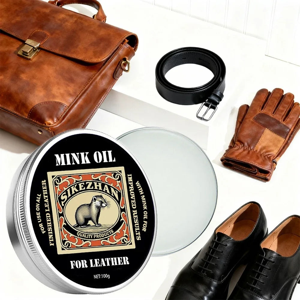 Leather Cleaning Polishing Balm All Leather Products Accessories – Natural Odorless Care Cream for Shoes, Boots, Bags, Sofa
