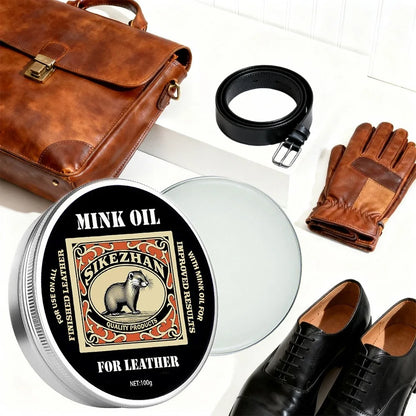 Leather Cleaning Polishing Balm All Leather Products Accessories – Natural Odorless Care Cream for Shoes, Boots, Bags, Sofa