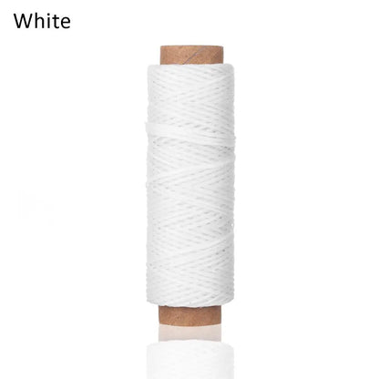 30m/roll Waxed Thread Cotton Cord String Strap Hand Stitching Thread for Leather Handicraft Tool Material Accessories