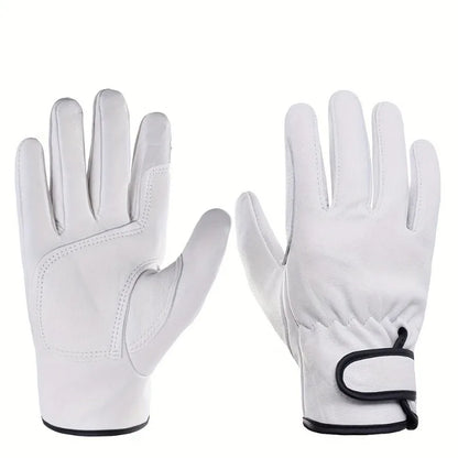 Leather High Temperature Heat Insulation Gloves Leather WorkSafety Protection Welding Garden Gloves  Leather Construction Gloves