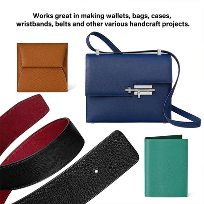 WUTA Calfskin Leather Piece Have Beautiful Embossed Pattern Made From The Famous French Tanneries DU PUY Handmade DIY Cowhide